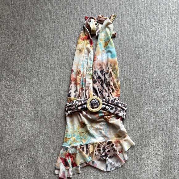 Jaded London Multicolor “Cindy” Plunge Mini Dress - Picture 3 of 4